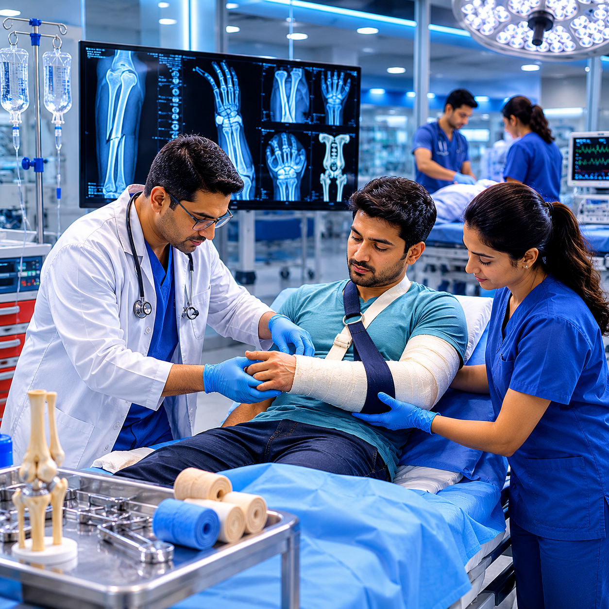 Trauma and fracture care - Emergency orthopaedic treatment.