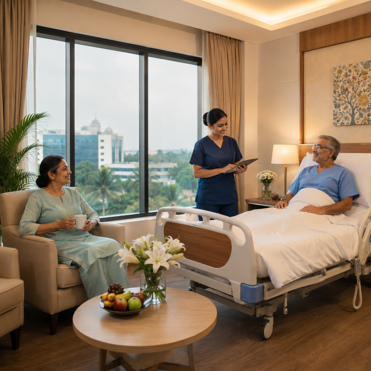 comfortable stay designed for the recovery by maximum healthcare